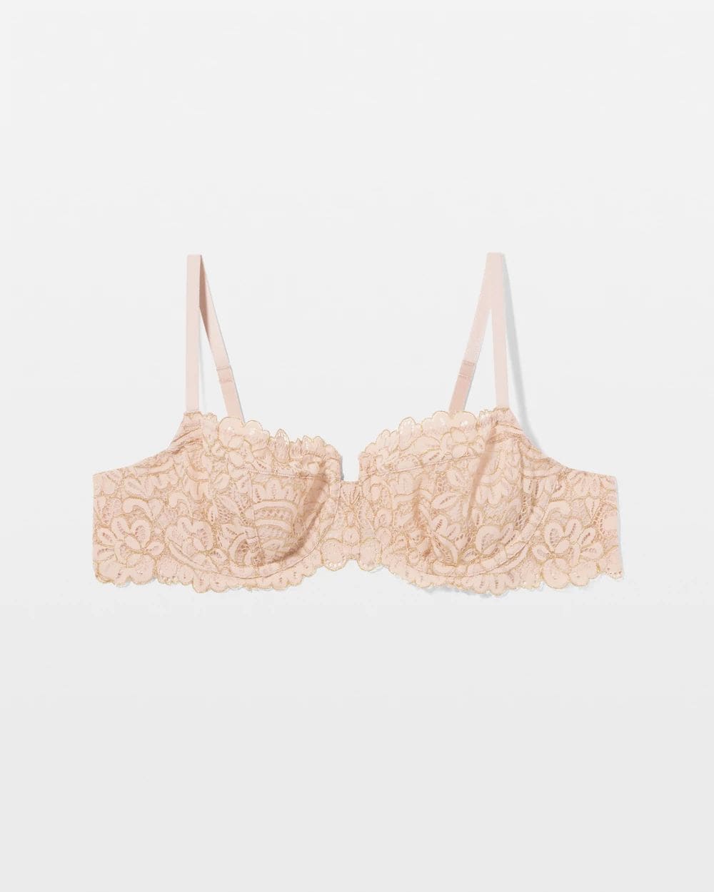 Unlined Lace Balconette Bra click to view larger image.
