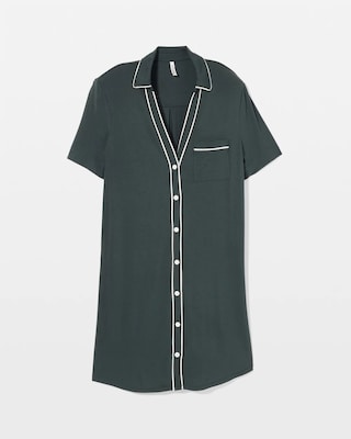 Button-Front Sleepshirt click to view larger image.