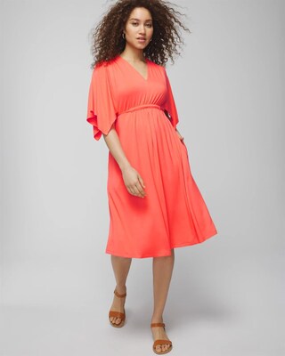Flutter Sleeve Short Bra Dress