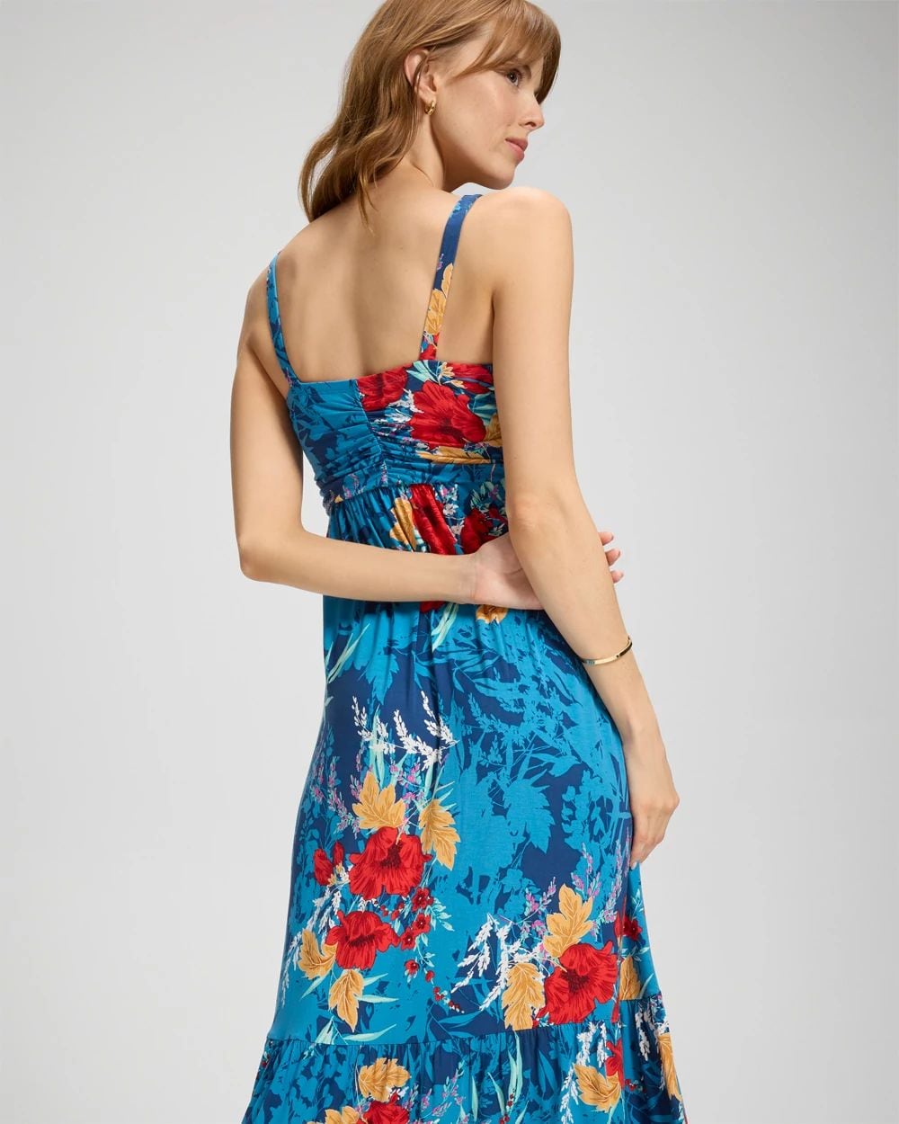 Soft Jersey Tiered Maxi Bra Dress