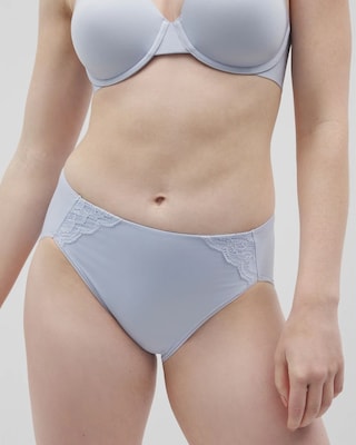 High-Leg Brief Panty with Lace