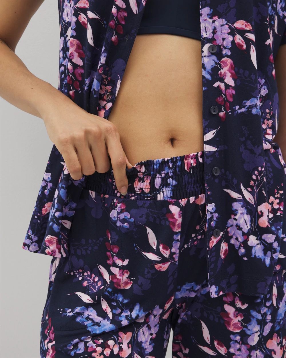 Cool Nights Cropped Pajama Pants