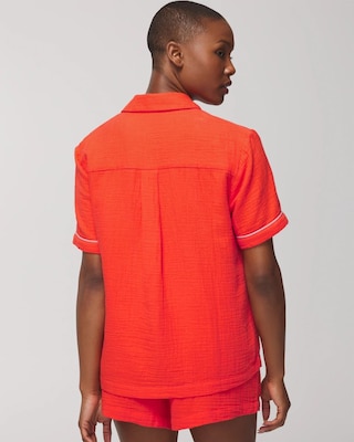 Short-Sleeve Pajama Top click to view larger image.