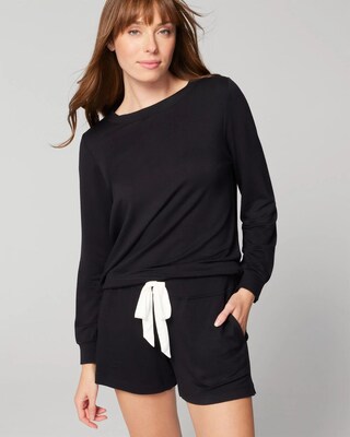 Long-Sleeve Shorts Pajama Set