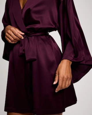Relaxed Short Silk Robe click to view larger image.