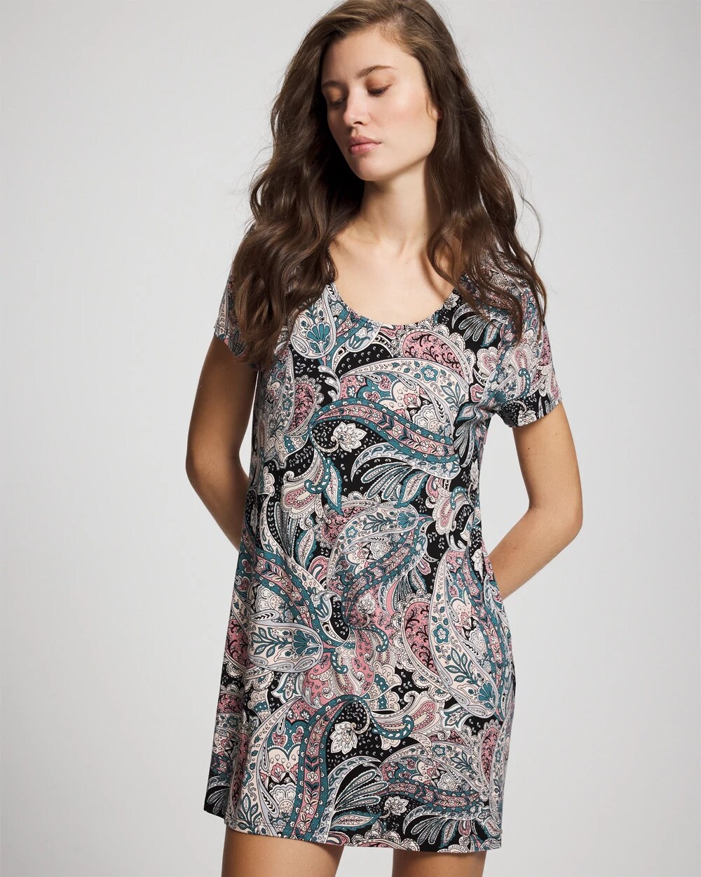 Short Sleeve Scoop Neck Sleepshirt