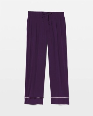Solid Piped Pajama Pant click to view larger image.