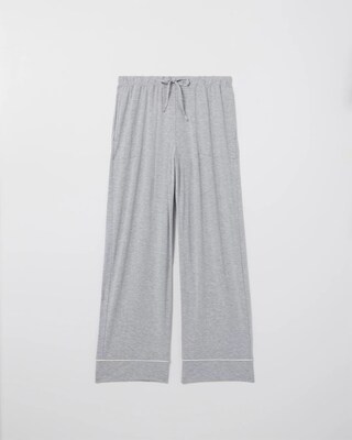 Solid Piped Pajama Pants click to view larger image.