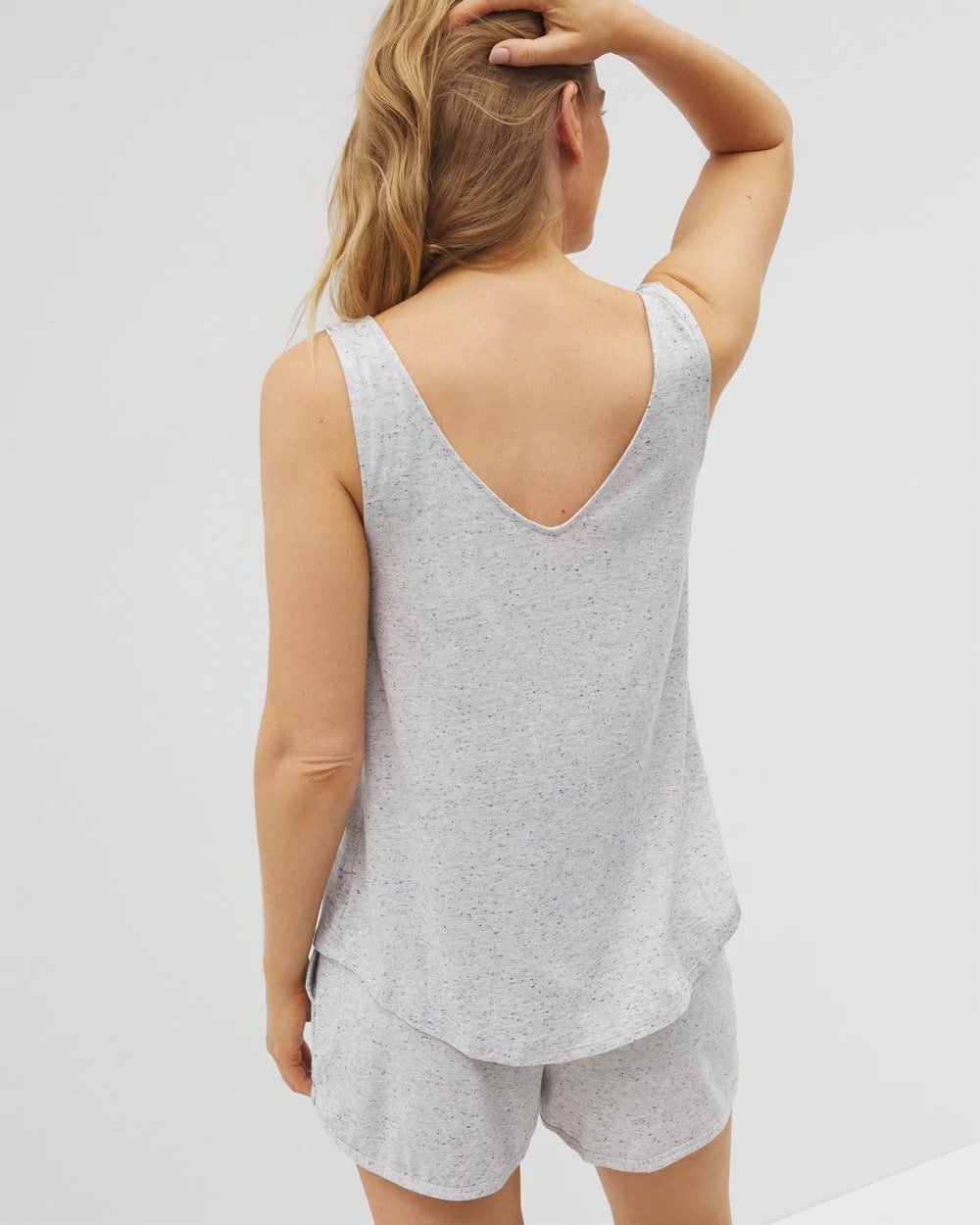 Slub V-Neck Pajama Tank
