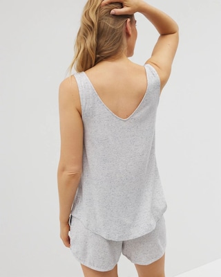 Slub V-Neck Pajama Tank