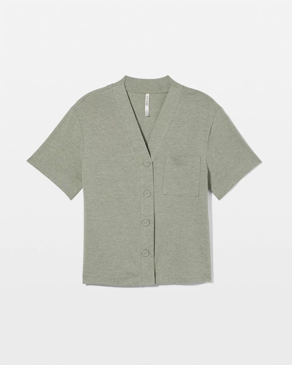 Most Loved Cotton Button-Front Pajama Tee