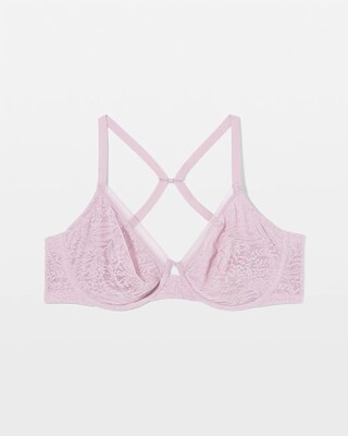 Soma Unlined Perfect Coverage Bra with Stretch Lace click to view larger image.