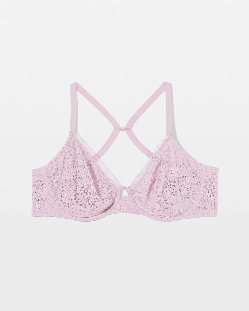 Soma Unlined Perfect Coverage Bra with Stretch Lace click to view larger image.