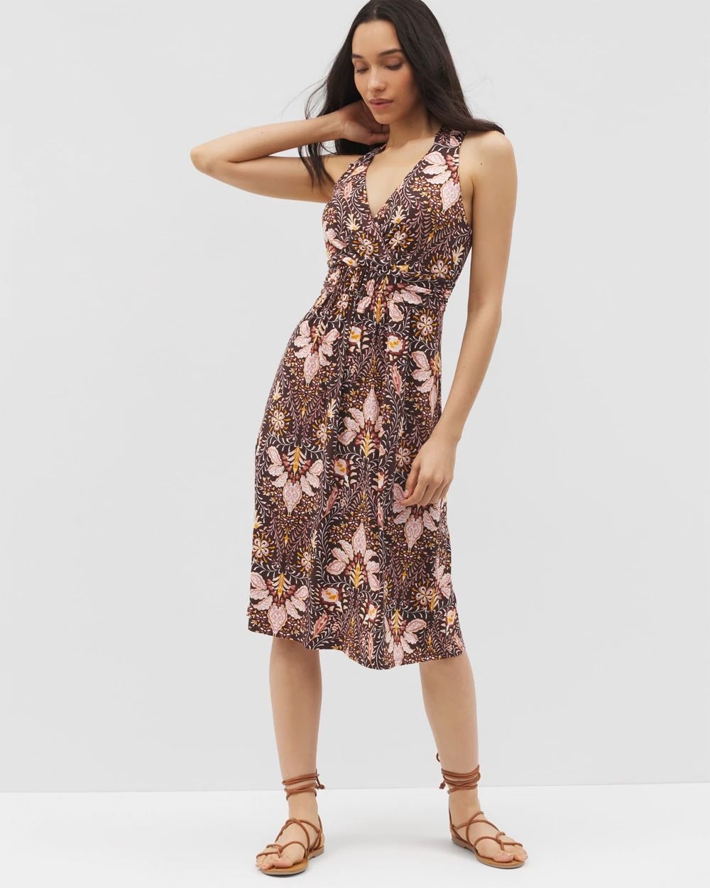 Soft Jersey Cross Back Strap Bra Dress