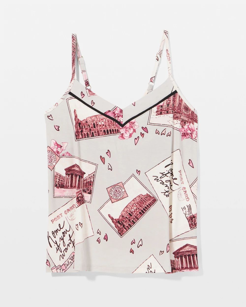 Cool Nights Piped Pajama Cami