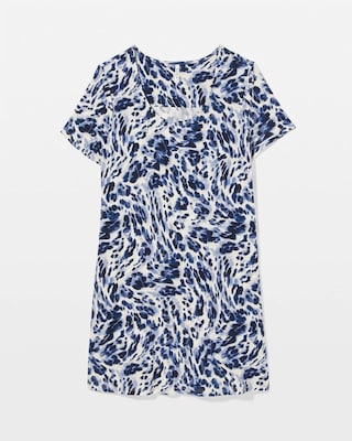 Short Sleeve Scoop Neck Sleepshirt click to view larger image.