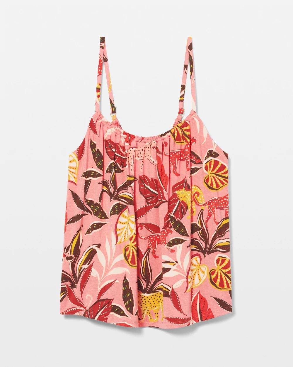 Shirred Neck Pajama Cami click to view larger image.