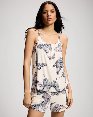 Scoop Neck Pajama Cami with Shelf Bra