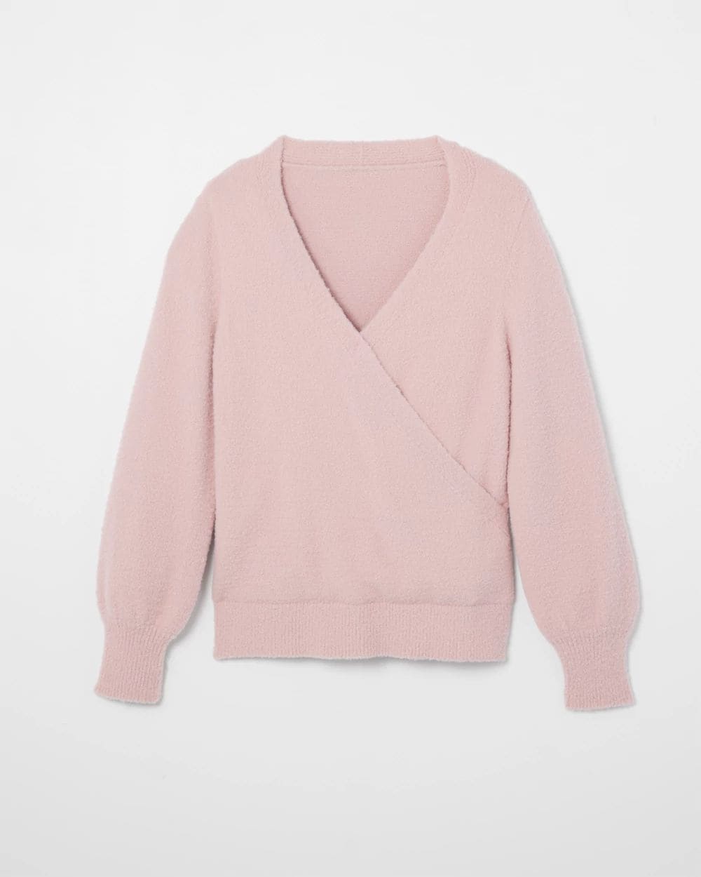 Cozy Surplice Long-Sleeve Pajama Top