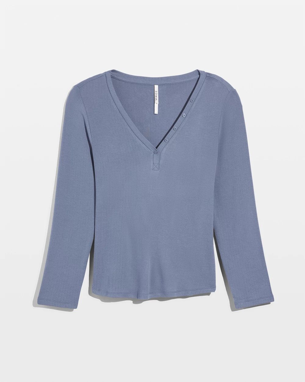 Long-Sleeve Pajama Henley click to view larger image.