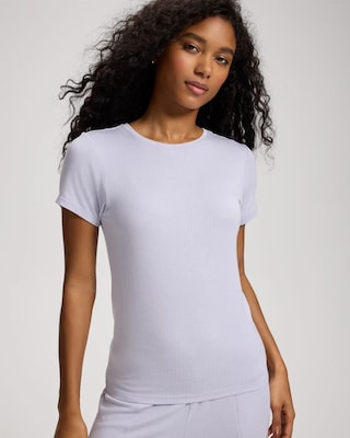 Lightweight Rib Knit Slim Fit Pajama Baby Tee