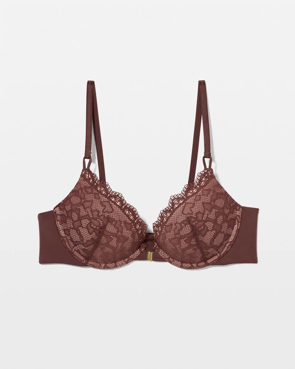 Embraceable Push-Up Front-Close Bra with Lace
