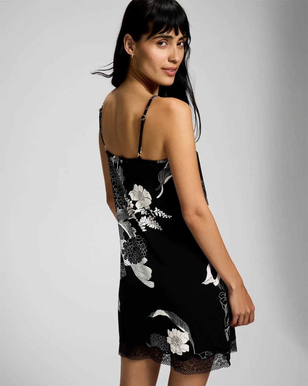 Bold Floral Lace Chemise