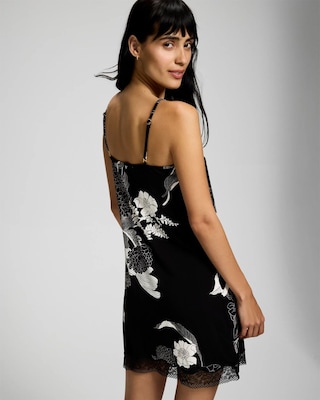 Bold Floral Lace Chemise click to view larger image.