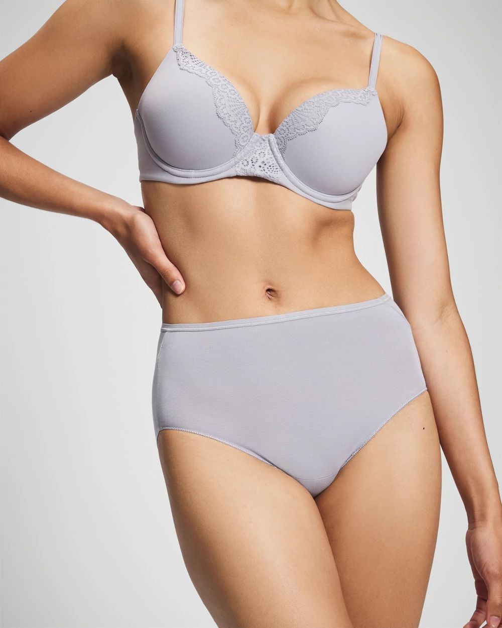 Cotton High Waist Brief