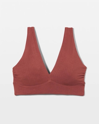 Rib Knit Sleep Bralette click to view larger image.