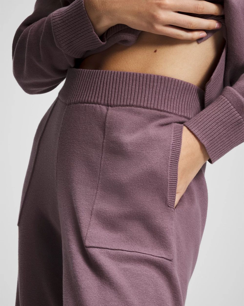 Cotton Sweater Crop Pant