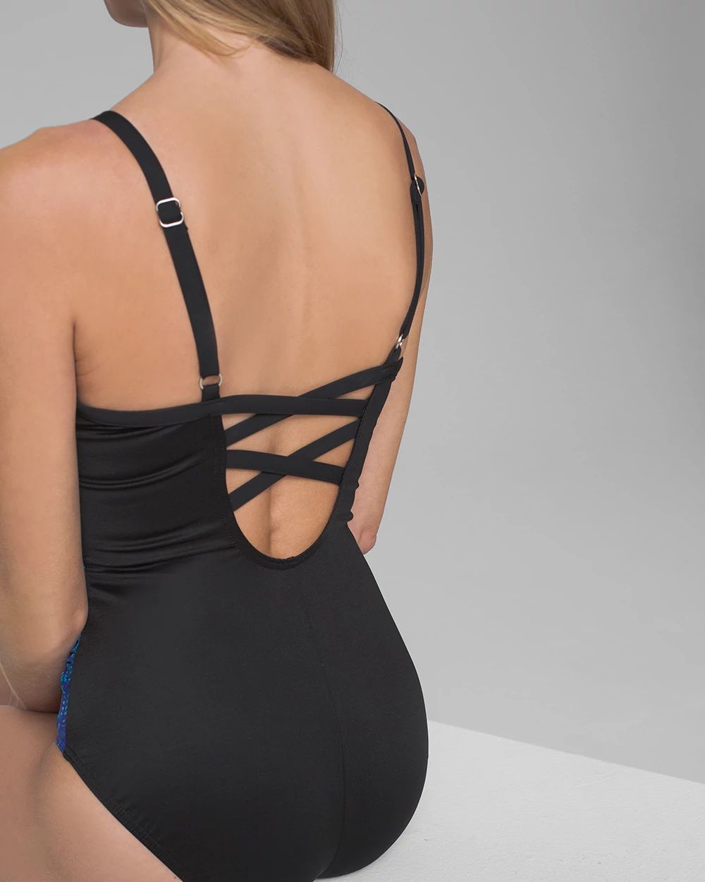 Blue Curacao Temptation DD Cup One Piece Swimsuit