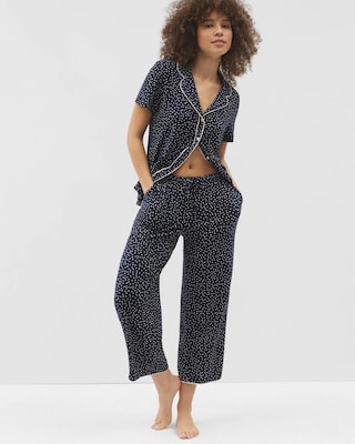Piped Crop Pajama Pants
