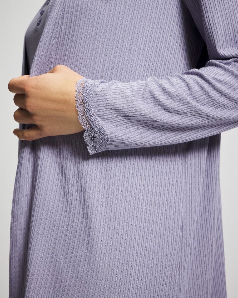 Cool Nights Pointelle Pajama Cardi
