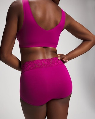 Brief Panty with Super Soft Signature Lace click to view larger image.