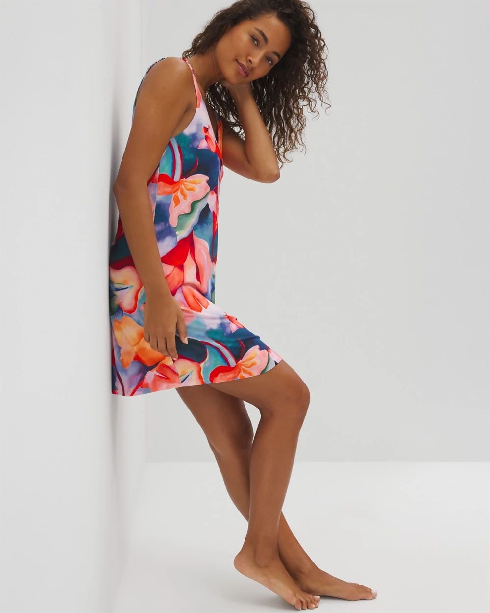 Cool Nights Shirred Strap Chemise
