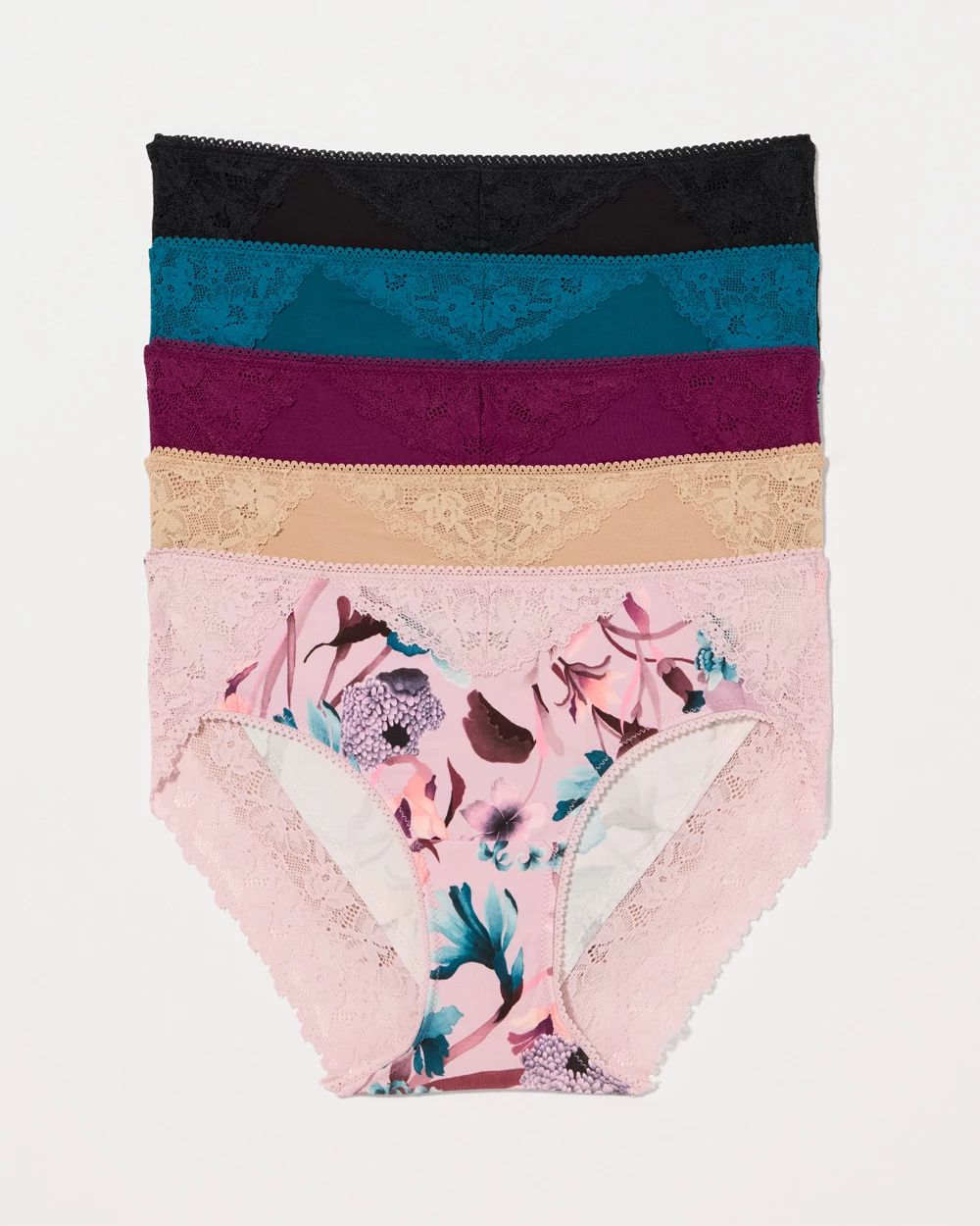 Embraceable Hipster with Perfect Lace Panty 5-Pack