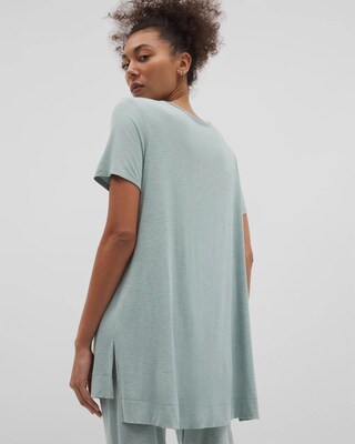Short Sleeve Pajama Tunic Tee click to view larger image.