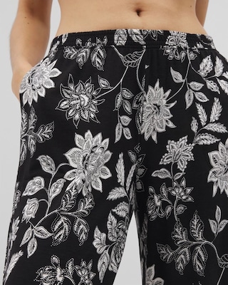 Cropped Pajama Pants click to view larger image.