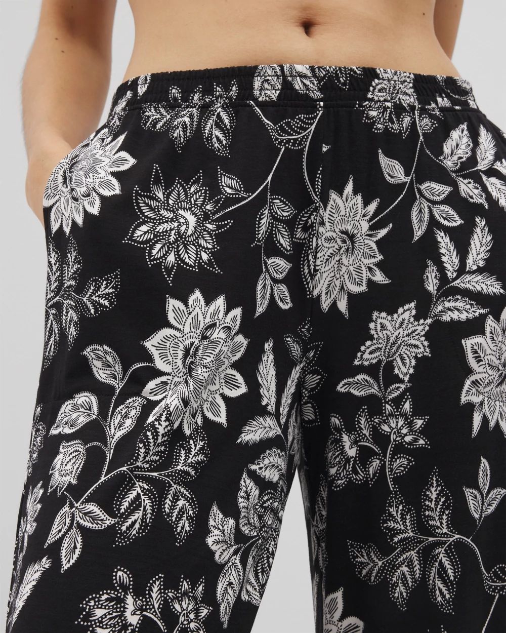Cool Nights Cropped Pajama Pants