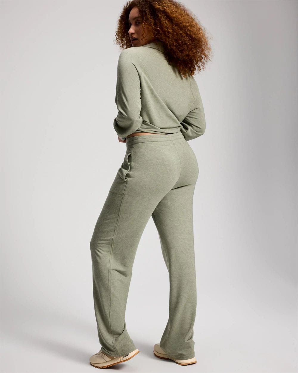 Ultra Soft Fleece Straight Leg Sweatpants click to view larger image.