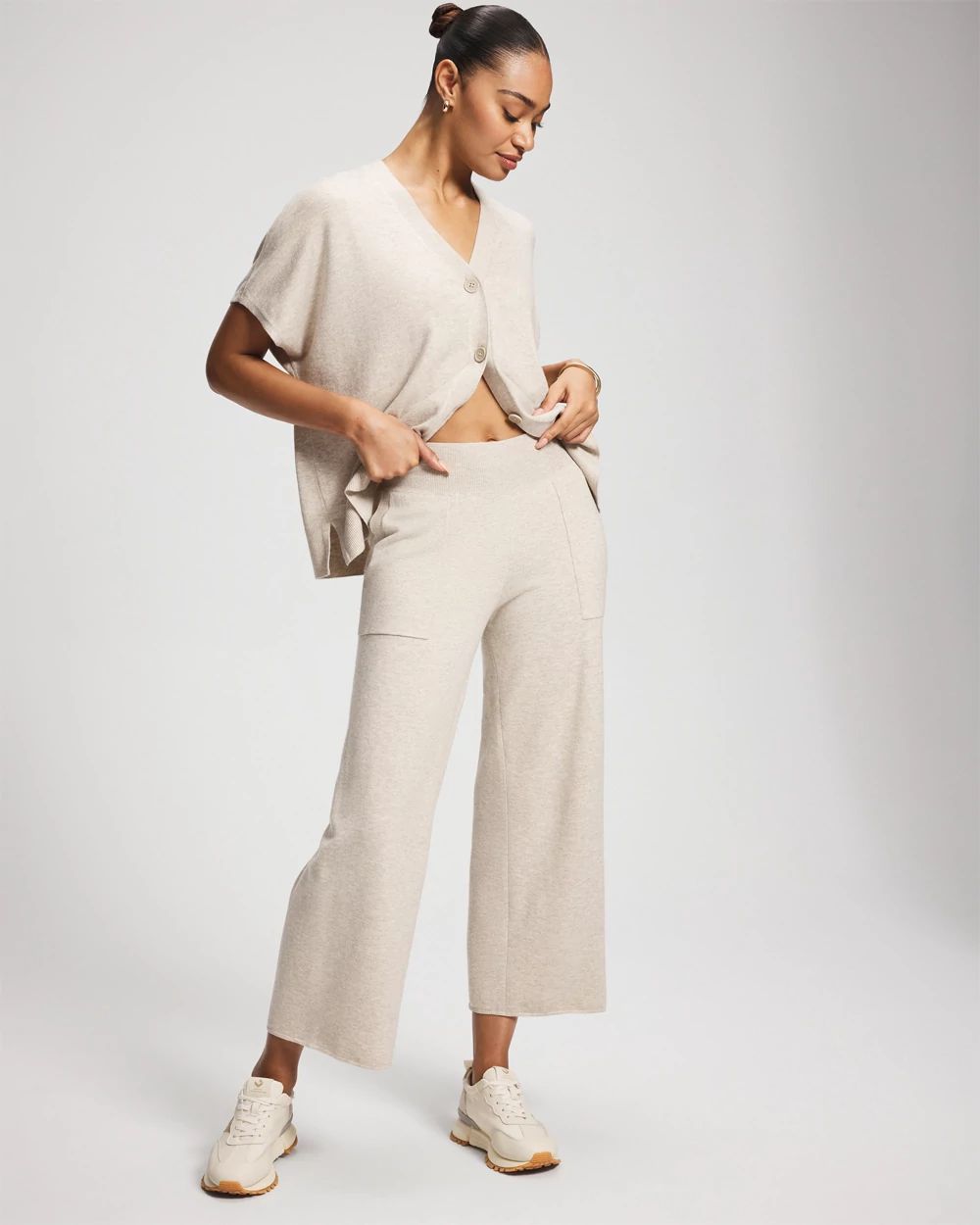24/7 by Soma Recycled Yarn Wide Leg Crop Pants