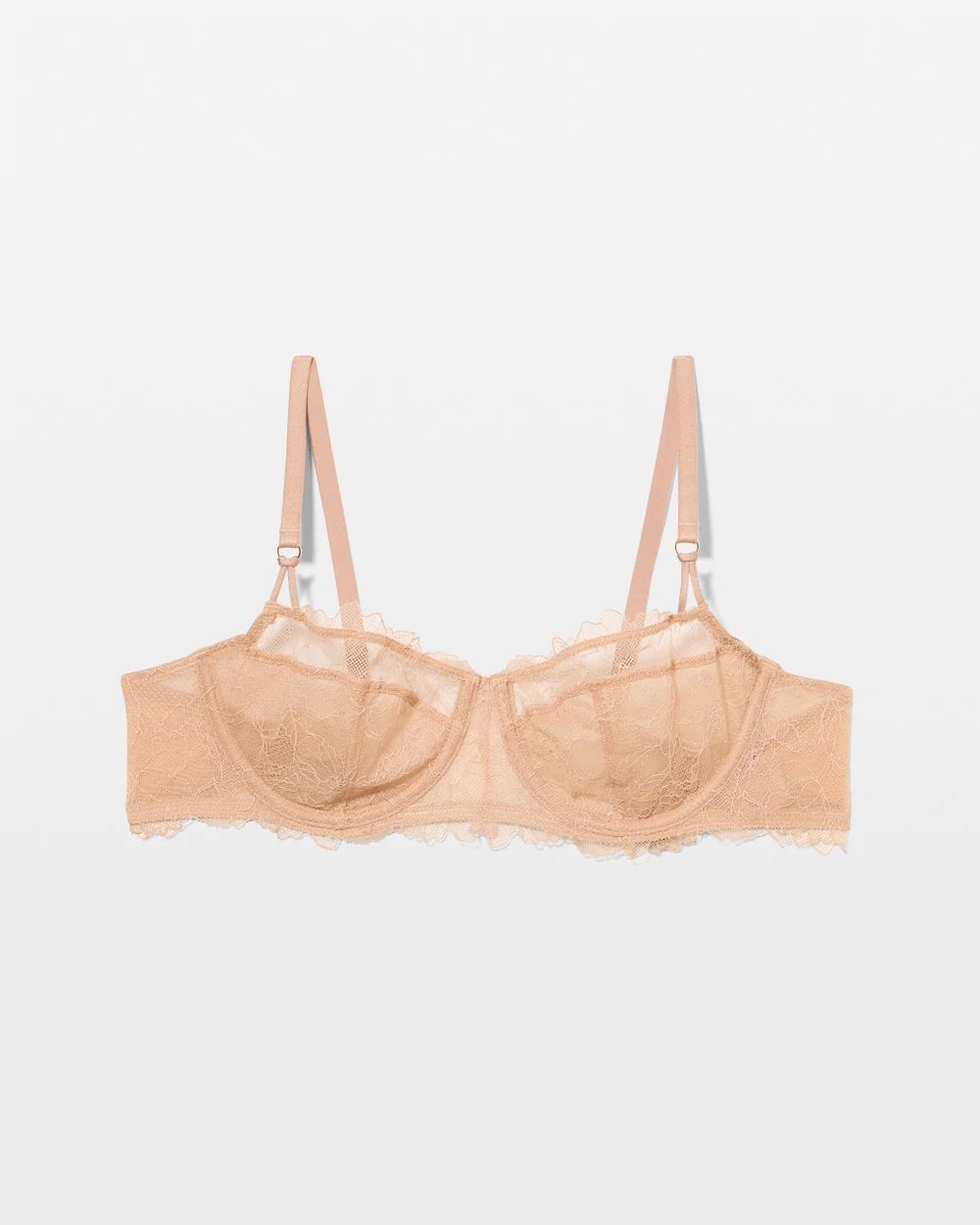 Fine Line Lace Unlined Balconette Bra click to view larger image.