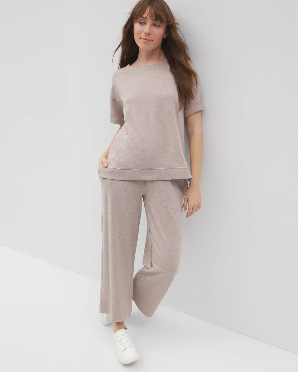 Essential Terry Relaxed Short Sleeve Top