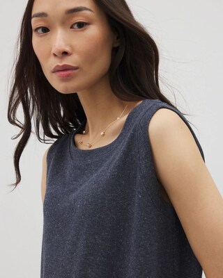 Rib Knit Sleeveless Top click to view larger image.