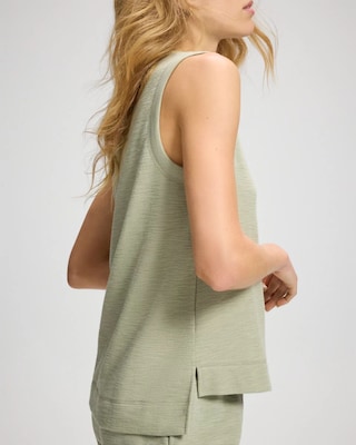 Slub French Terry Crew Neck Tank click to view larger image.