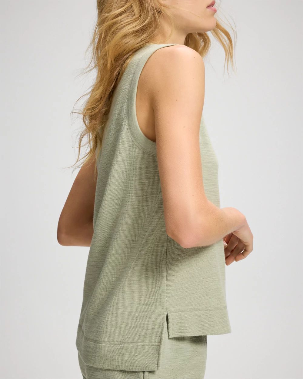 Slub French Terry Crew Neck Tank