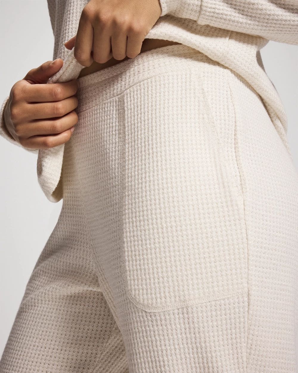Cozy Waffle Banded Pajama Bottom