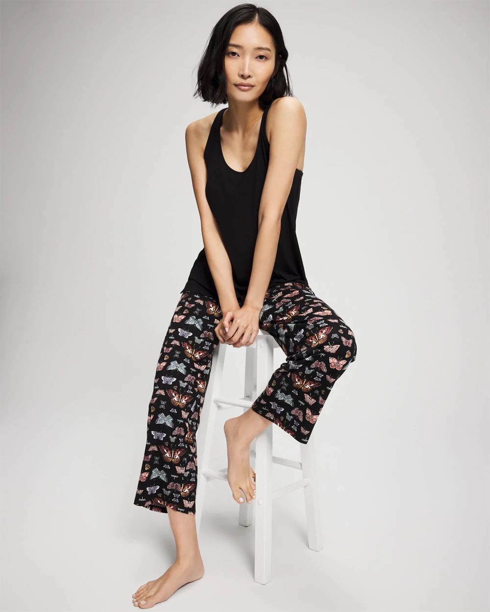 Tank + Crop Pants Pajama Set click to view larger image.