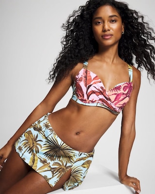 White Lotus Skirted Swim Bottom click to view larger image.